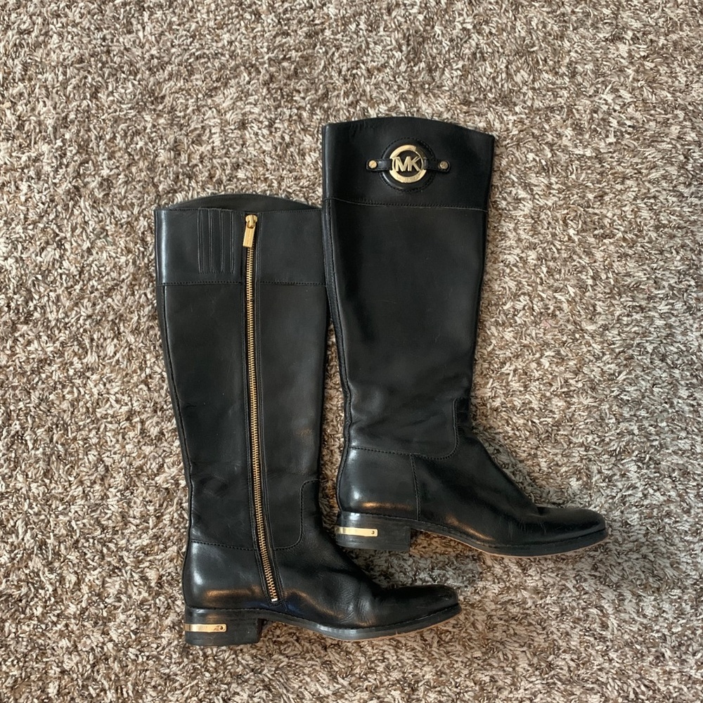 Michael Kors Leather Riding Boot